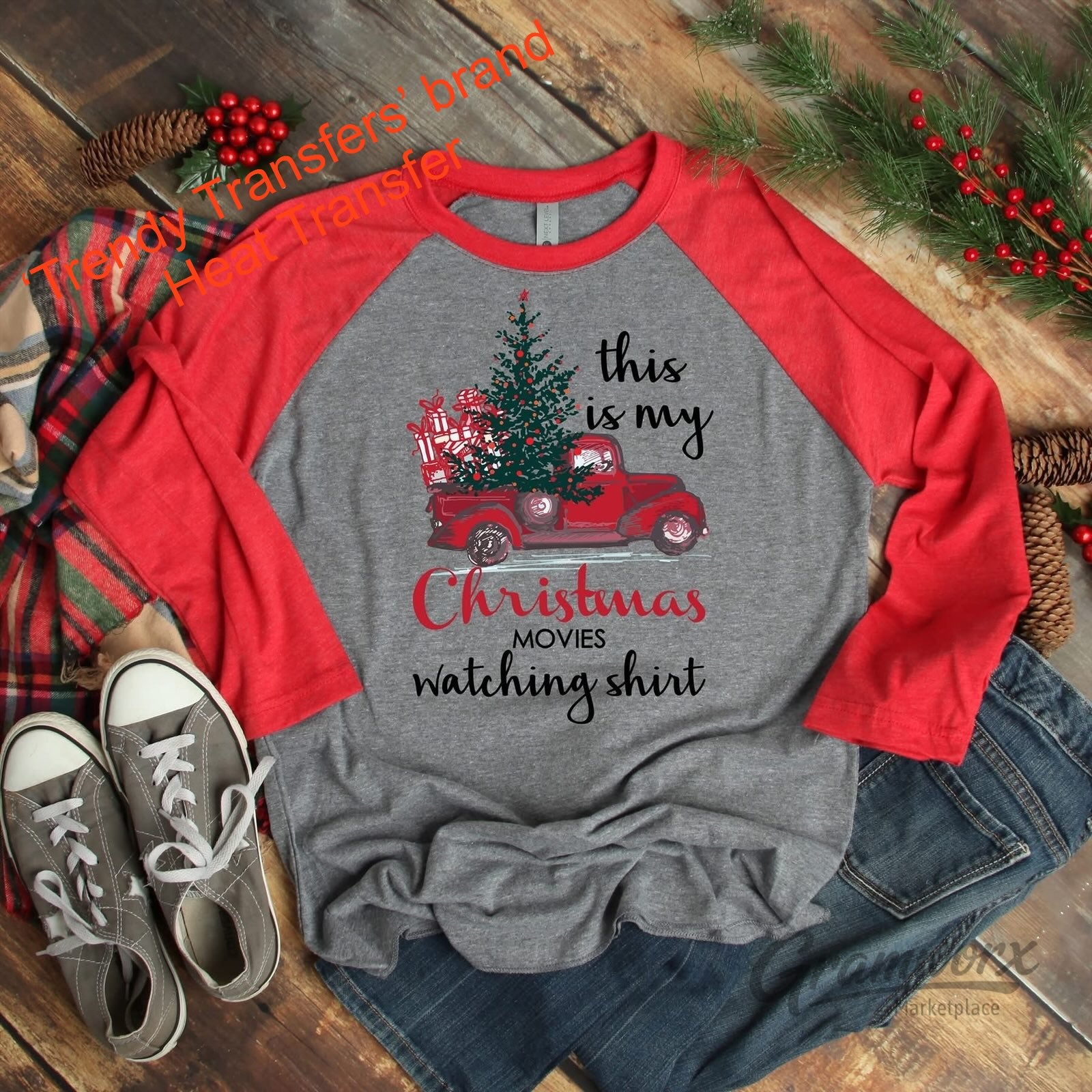 This Is My Christmas Movies Watching Shirt Screen Print Transfer