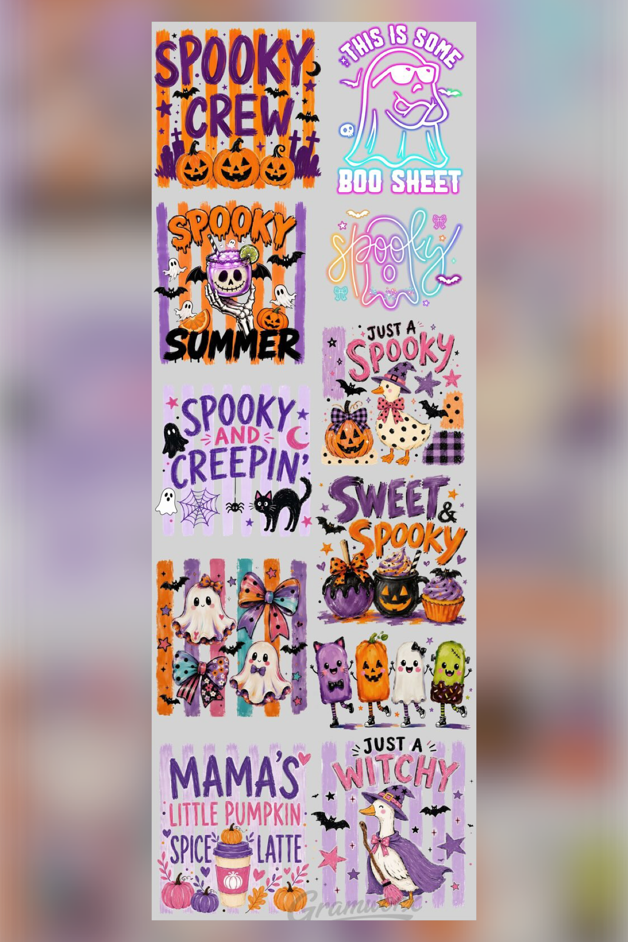 22x60 Gang Sheet - Halloween-4