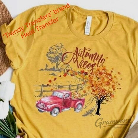 Autum Vibes Screen Print Transfer
