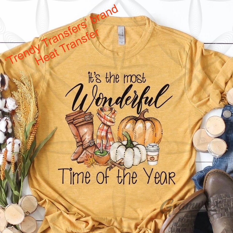 I'ts The Most Wonderful Time Of The Year Screen Print Transfer