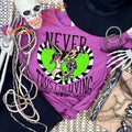 Never Trust The Living - Heart Screen Print Transfer