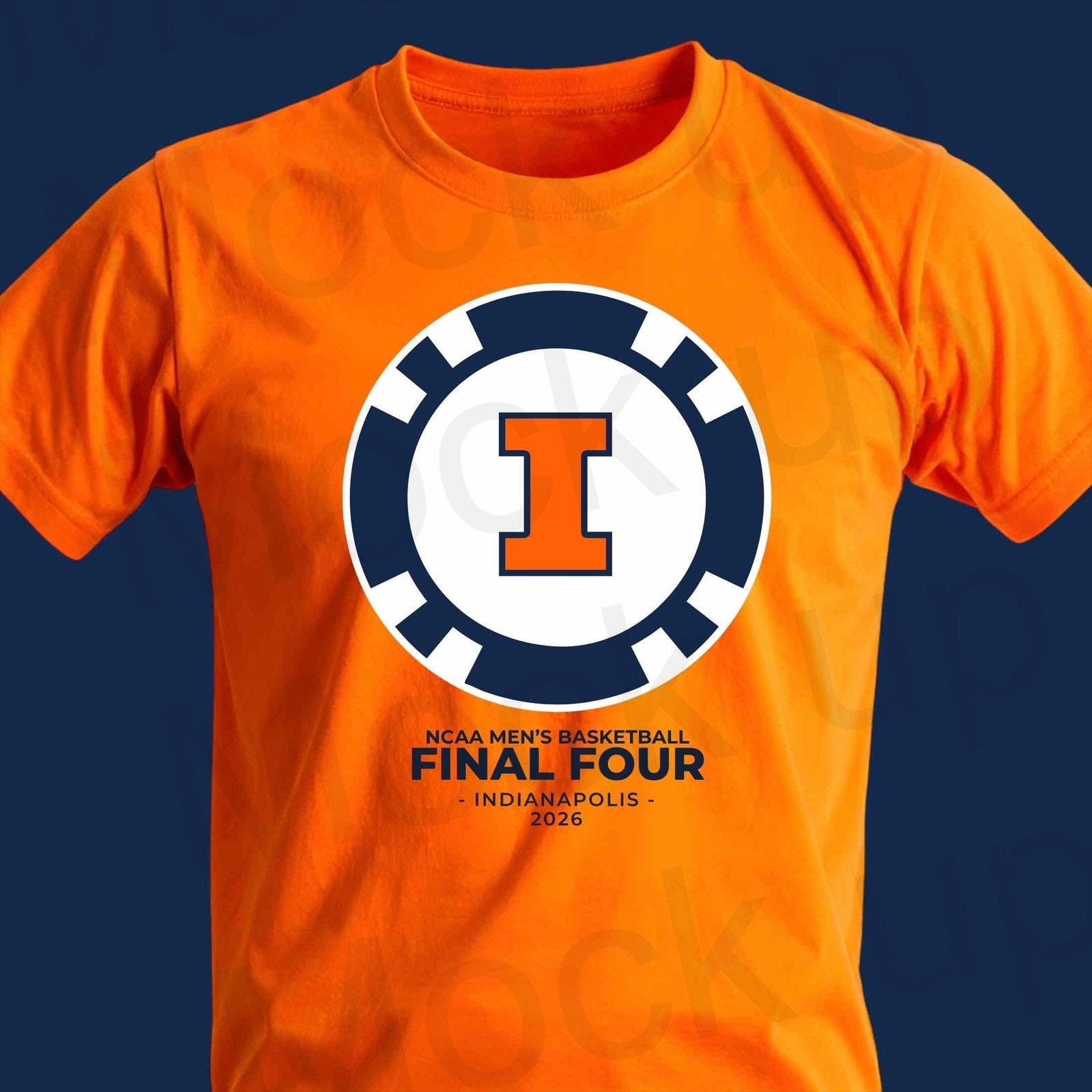Illini Basketball -  Poker Chip - Final Four