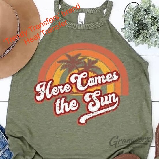 Here Comes The Sun Screen Print Transfer