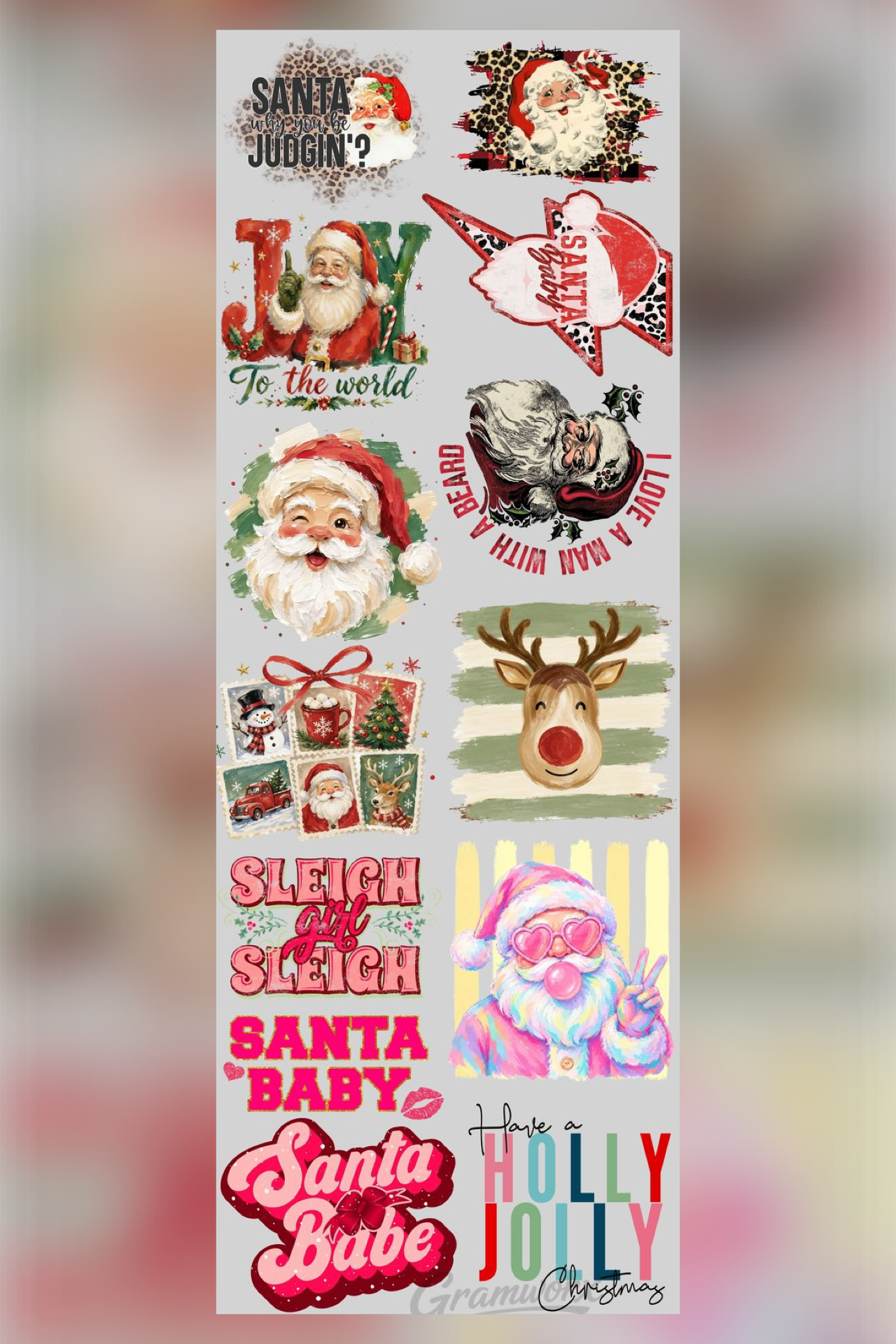 22x60 Gang Sheet - Christmas-1