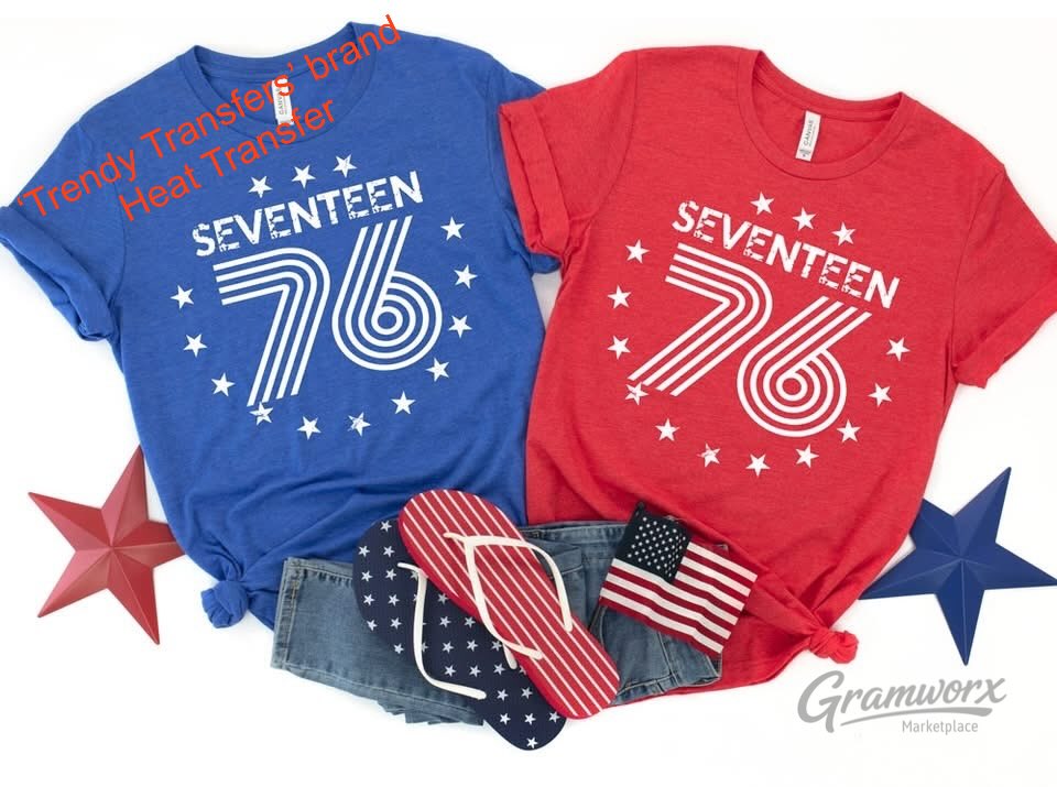 1776 Screen Print Transfer