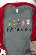 Friends - Christmas Characters Screen Print Transfer