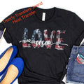 Love USA Screen Print Transfer