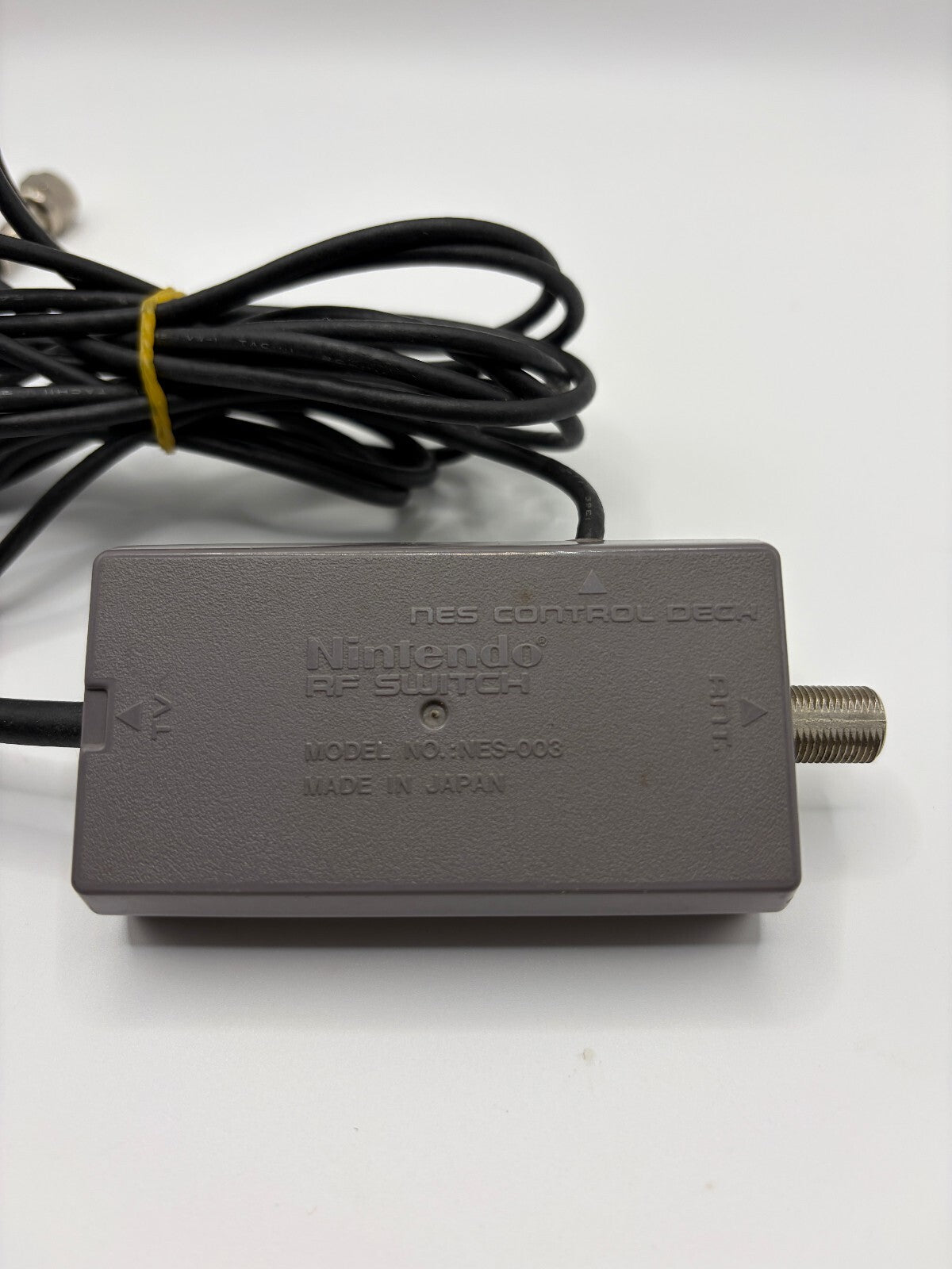 Nintendo NES-003 RF Switch Adapter OEM NES SNES TV Coax Cable Vintage