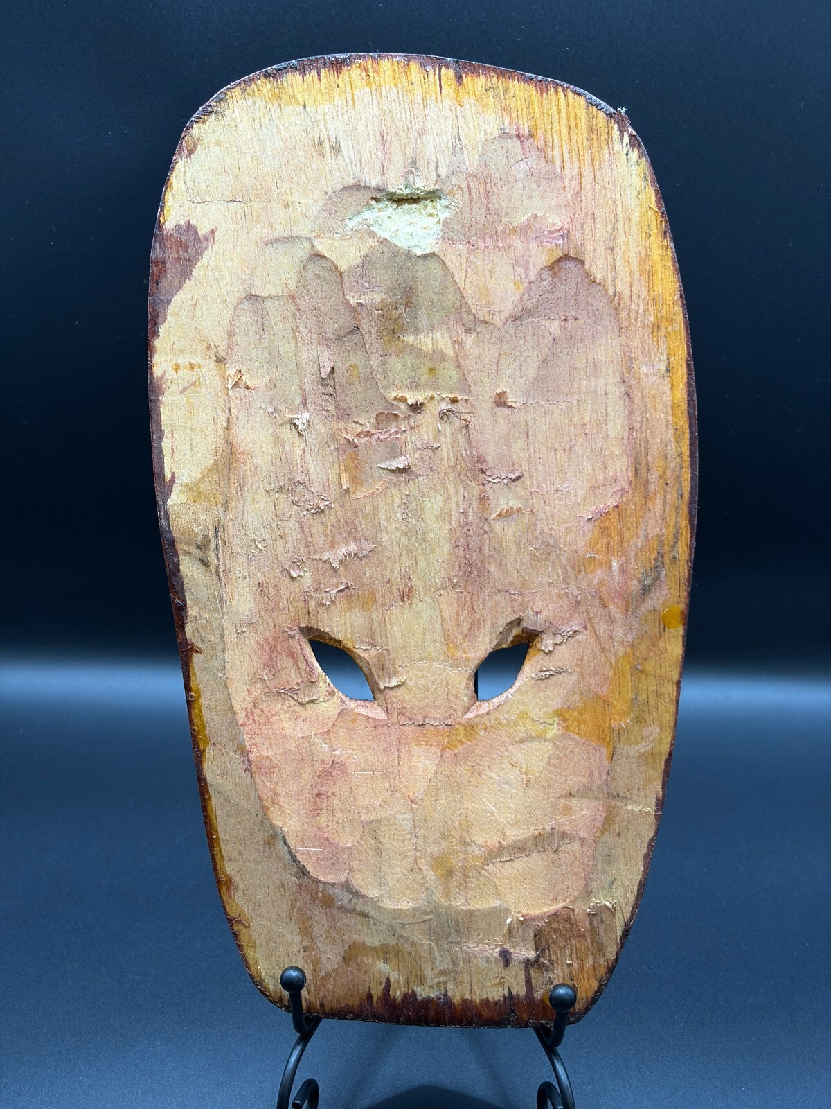 Hand-Carved Wooden Decorative Face Mask Wall Art