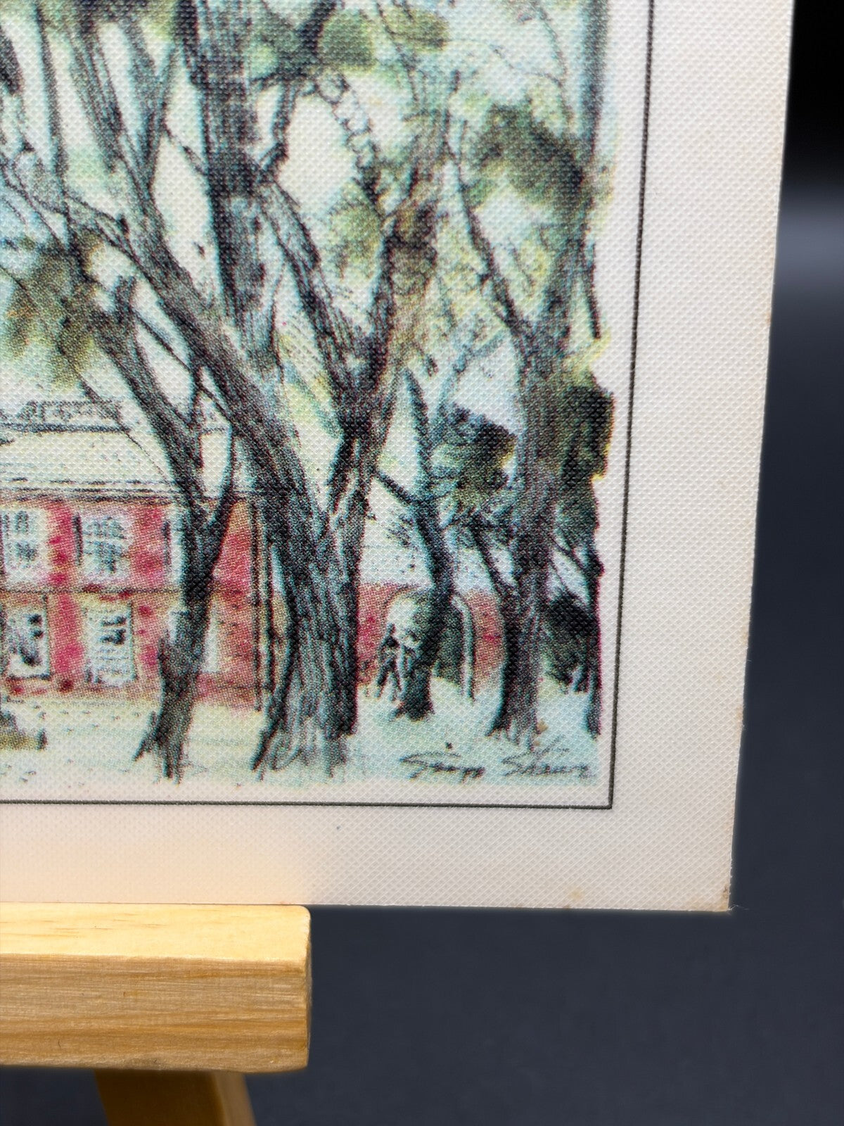 Vintage George Shaw Mini Watercolor Prints NYC Philadelphia Lot of 3