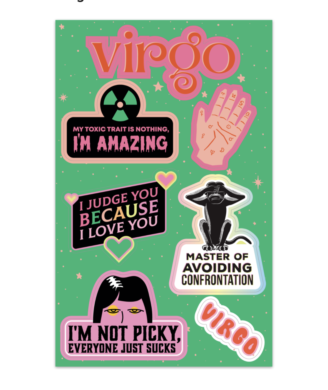 Astrology Sticker Sheets