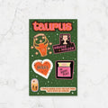 Astrology Sticker Sheet -Taurus (April 20 – May 21)