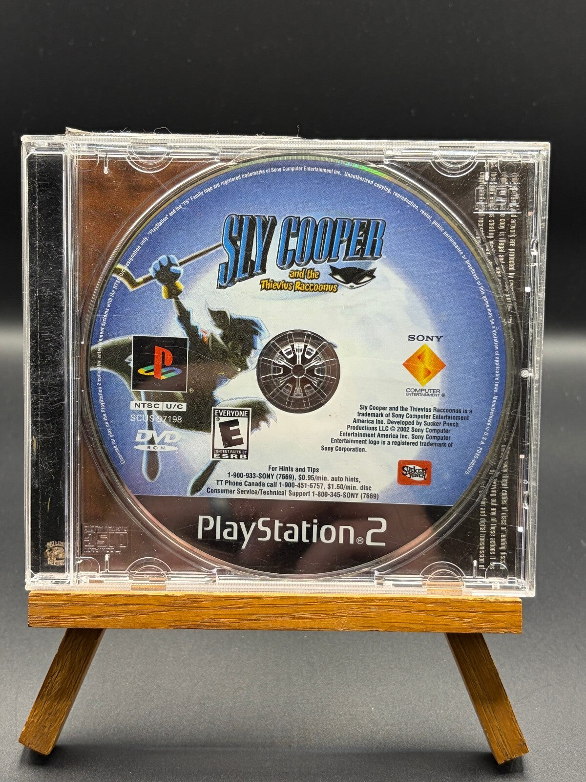 Sly Cooper and the Thievius Raccoonus Sony PS2 Disc Only