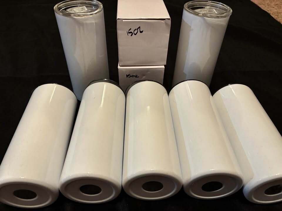 Kids Sublimation Blanks Bundle – 15oz Tumblers, 2 Lid Sippys, Flip Top Sippys & Banks Lot