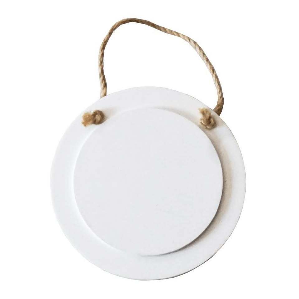 Sublimation Ornament Blanks – Round Hanging Wood Ornaments – Set of 20