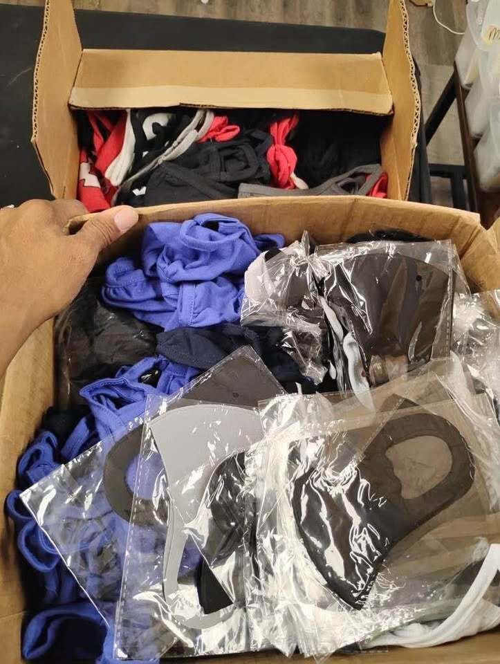 Over 200 Masks, adult & kids - mostly blank- some decorated