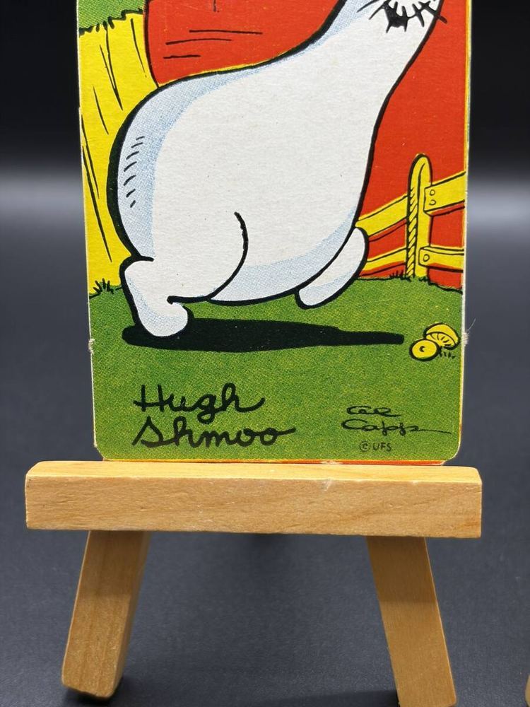 Vintage Al Capp Hugh Shmoo & Sweet Shmoo Character Cards Pair © UFS