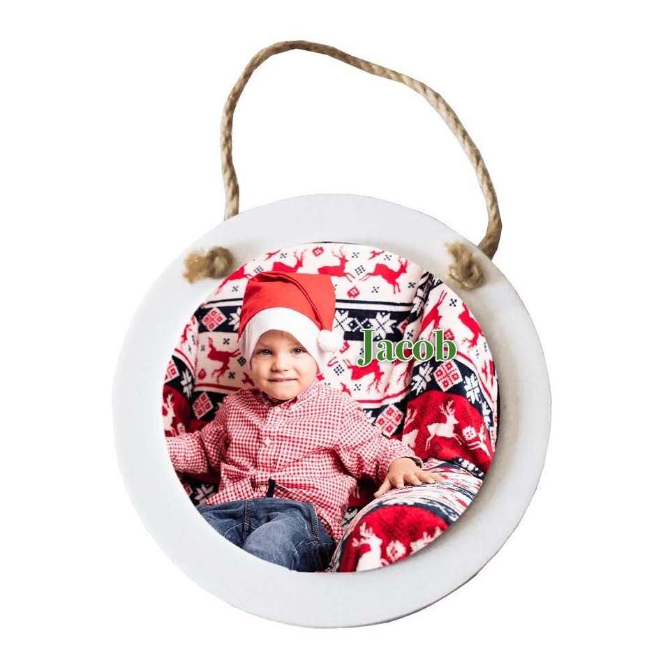 Sublimation Ornament Blanks – Round Hanging Wood Ornaments – Set of 20