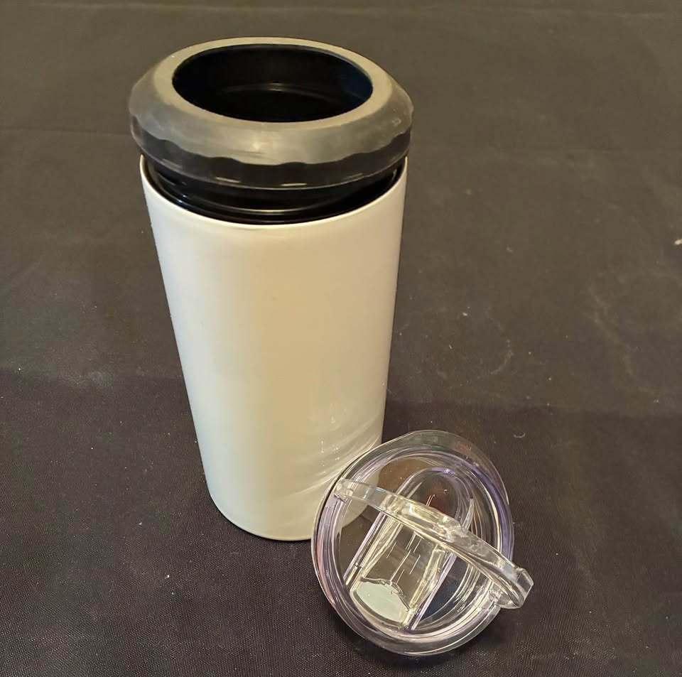Sublimation Drinkware Lot – 6 Slim Can Coolers + 1 Regular Can Cooler + 1 Four-in-One Tumbler