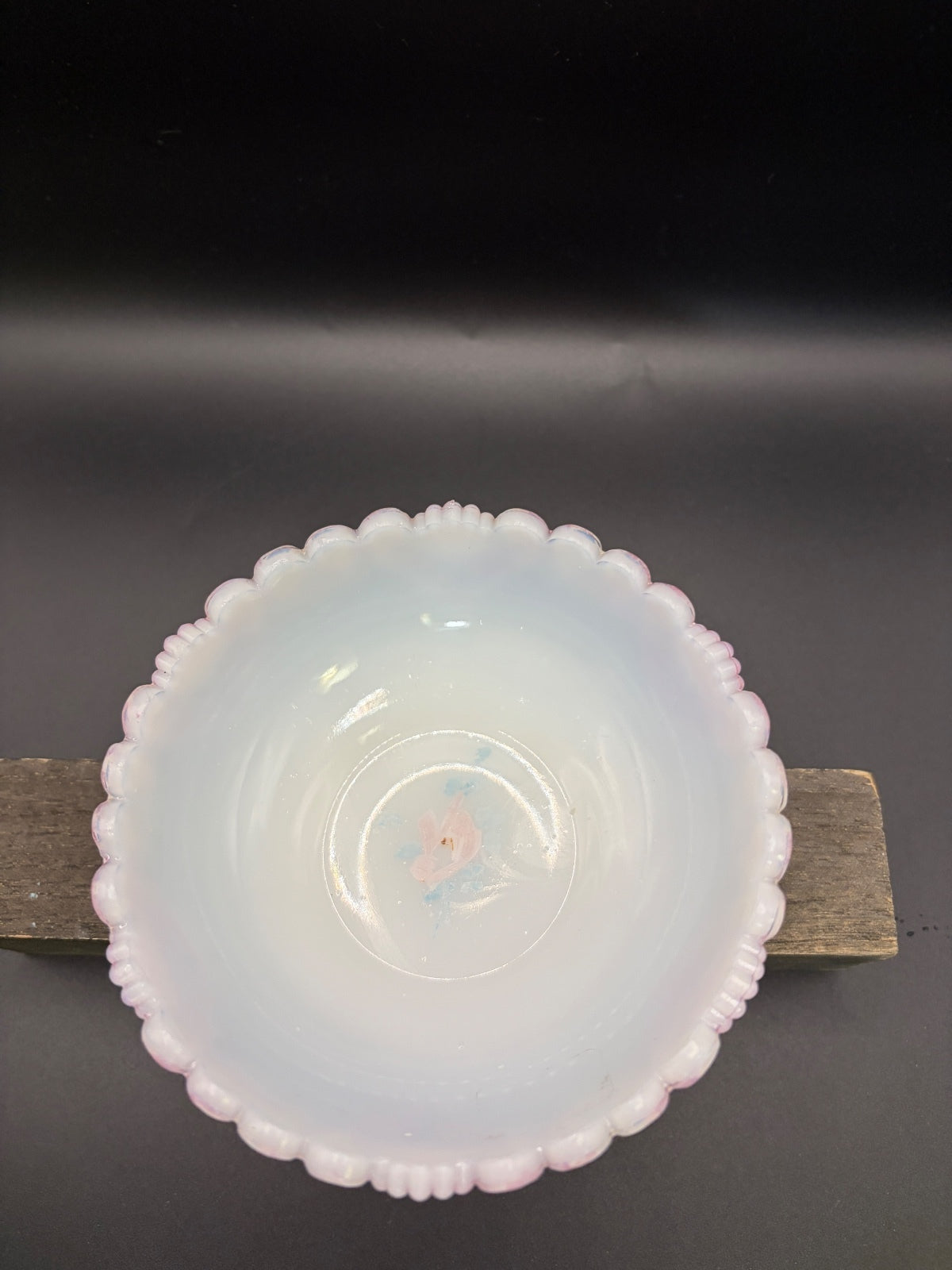 Vintage Westmoreland Milk Glass Hand-Painted Floral Bowl – Mold 130