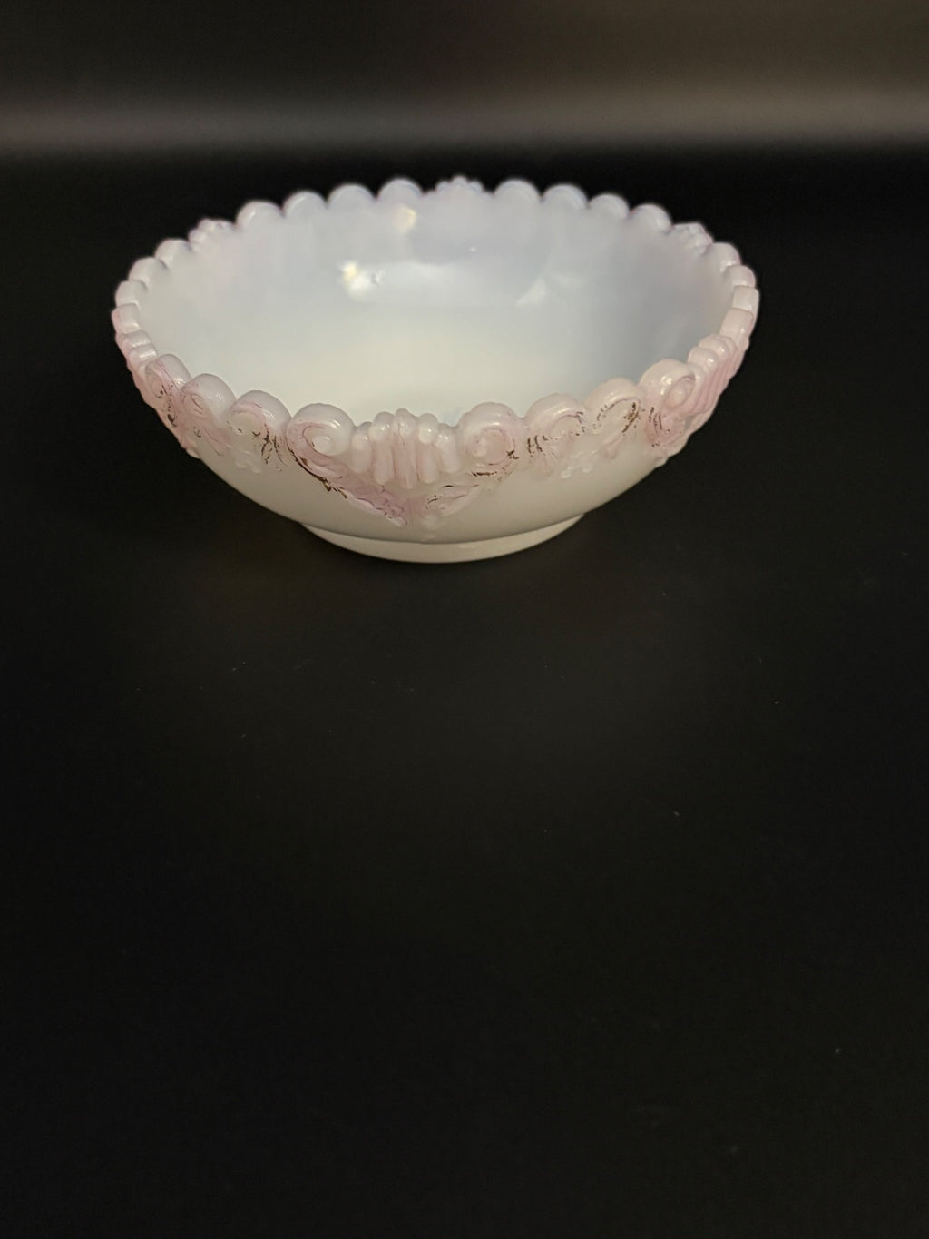 Vintage Westmoreland Milk Glass Hand-Painted Floral Bowl – Mold 130