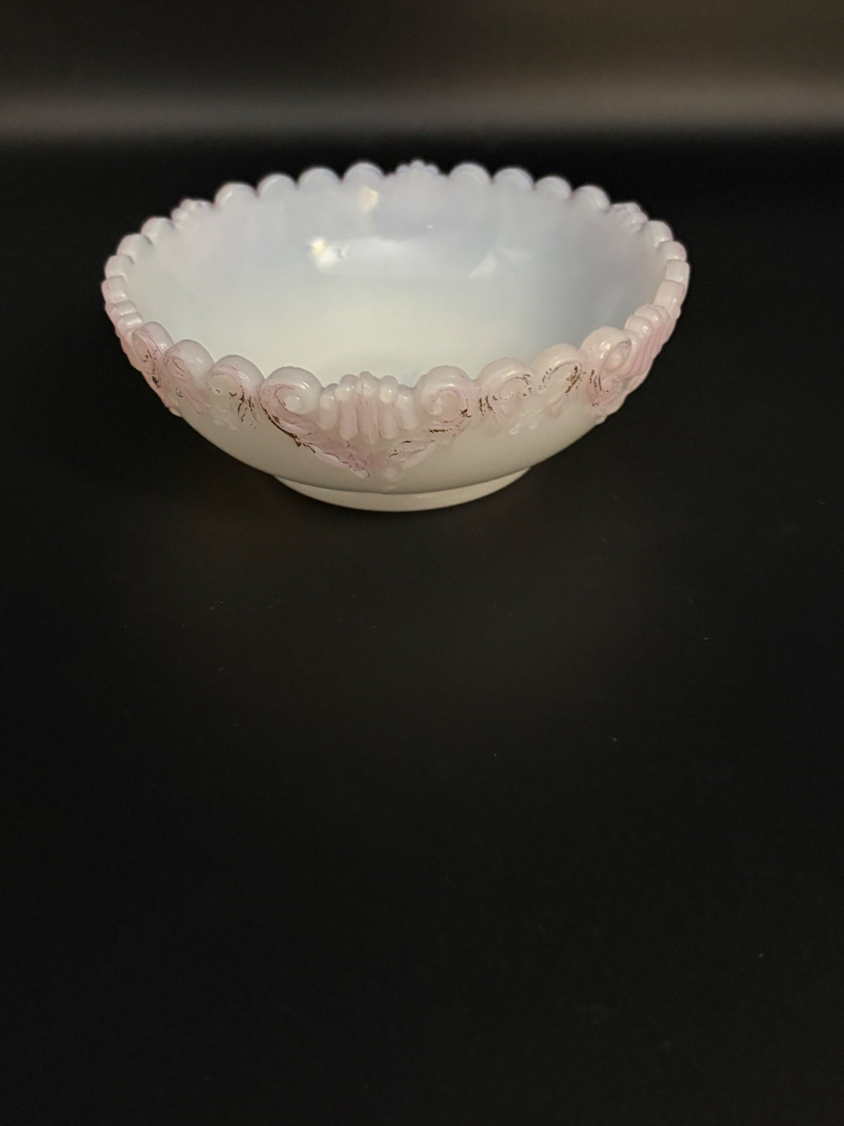 Vintage Westmoreland Milk Glass Hand-Painted Floral Bowl – Mold 130