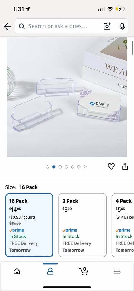 Clear Business Card Holders – Bulk Lot – 16+ Pieces Display Stands