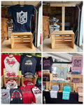 Wood T-Shirt Display Stands – Crate Base + Wooden “T” Top – Retail Display - Set of 2/$25