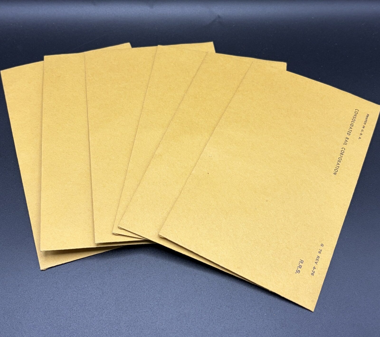 Vintage Conrail Consolidated Rail RRS Envelopes Lot of 6 - G 76 REV 4-76