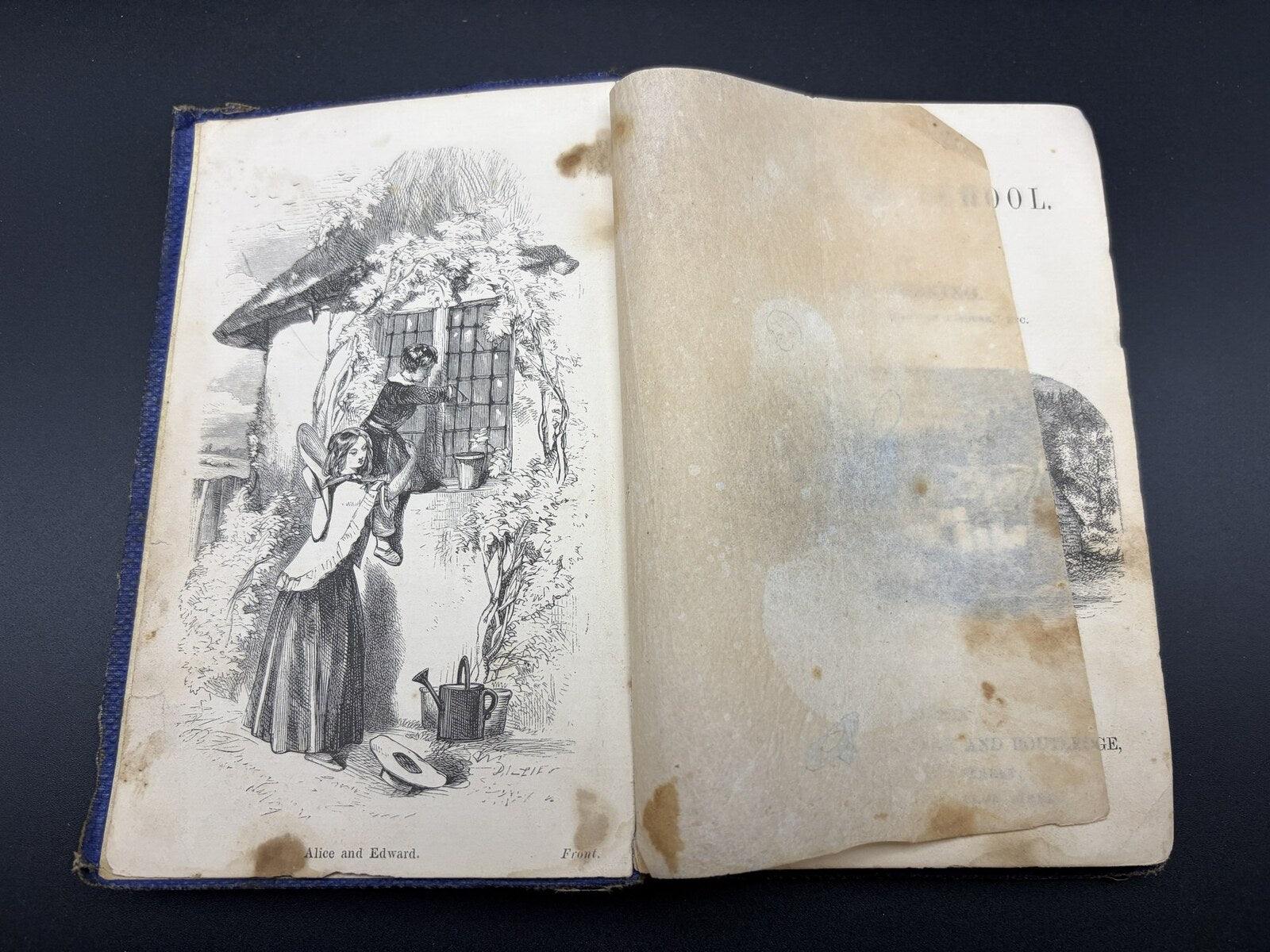 1859 The Village School Mrs Perring Eliza Perring Routledge Illustrated Book