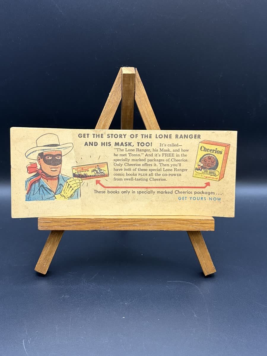 1954 Cheerios Lone Ranger Story of Silver Mini Comic Cereal Giveaway