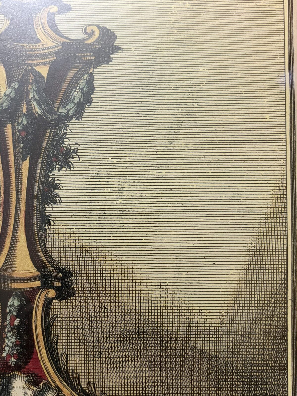 Framed Jean-Charles Delafosse No. 5 Ornamental Print Gold Frame