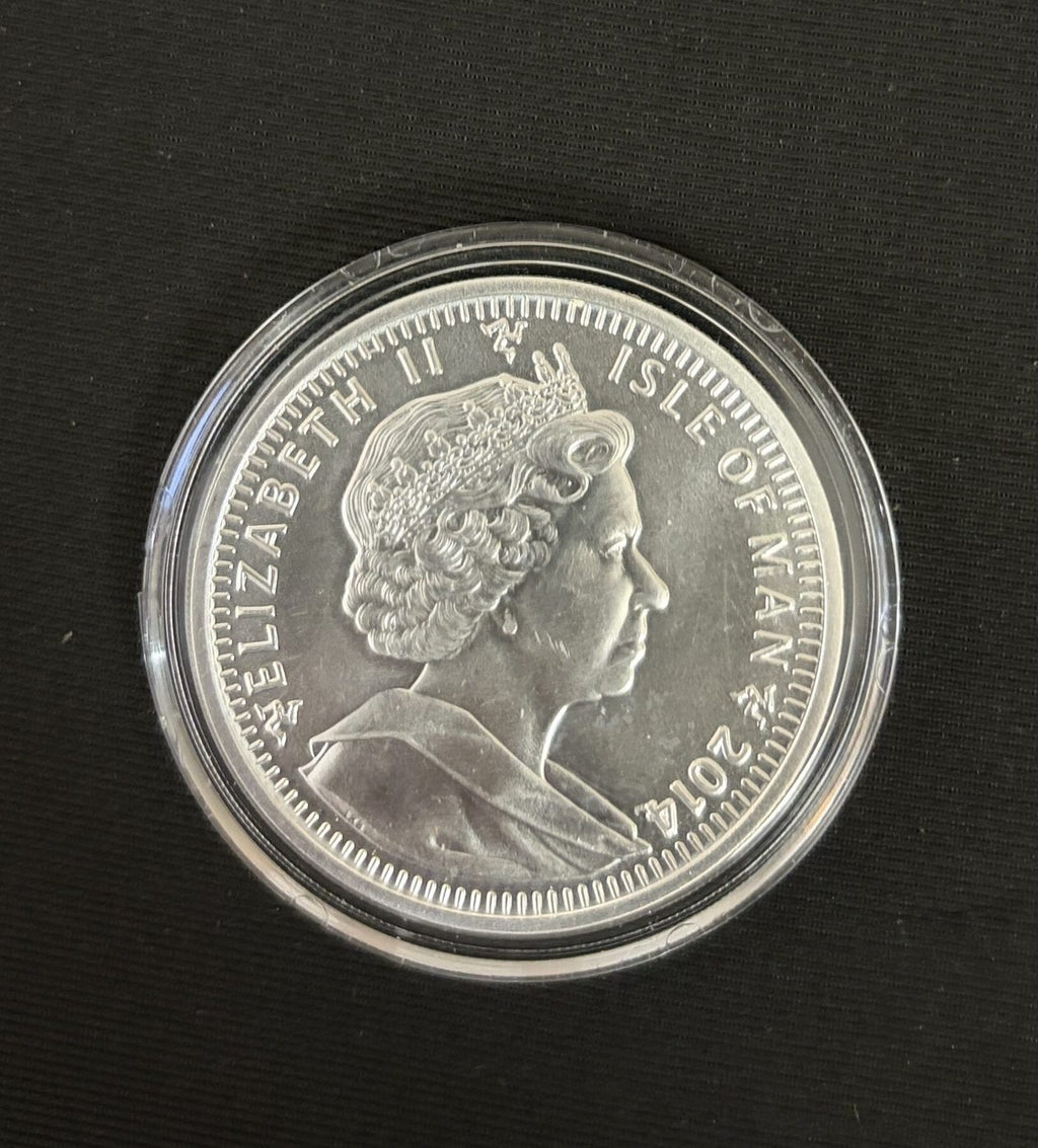 2014 Isle of Man 1 Angel 1 oz .999 Silver Coin Pobjoy Mint Archangel Michael