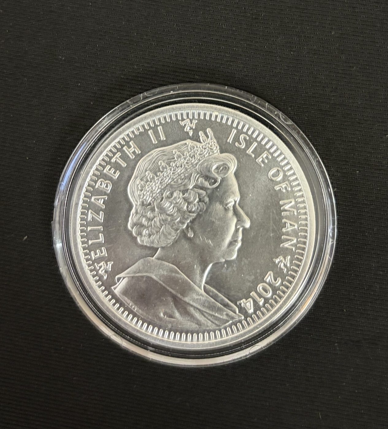 2014 Isle of Man 1 Angel 1 oz .999 Silver Coin Pobjoy Mint Archangel Michael