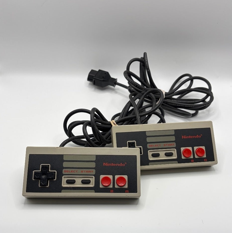Nintendo NES Controller Pair OEM Vintage