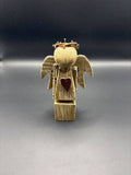 Rustic Wooden Angel Figurine Heart Twig Crown Primitive Country Decor
