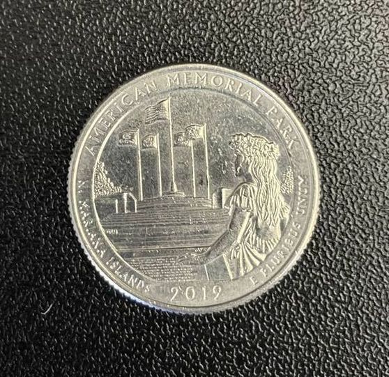 2019-W American Memorial Park Quarter West Point Mint Circulated Ungraded