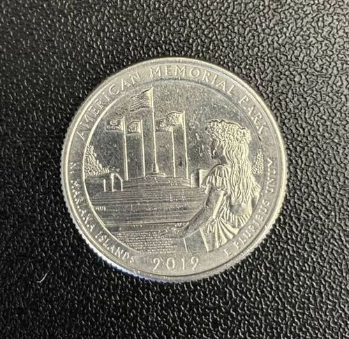 2019-W American Memorial Park Quarter West Point Mint Circulated Ungraded