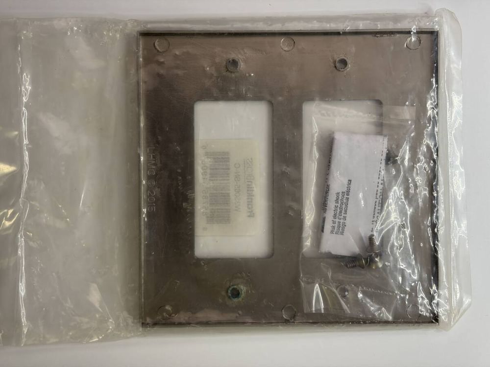 Amerelle Century & Franklin Brass Brushed Nickel Wall Plates Lot of 3